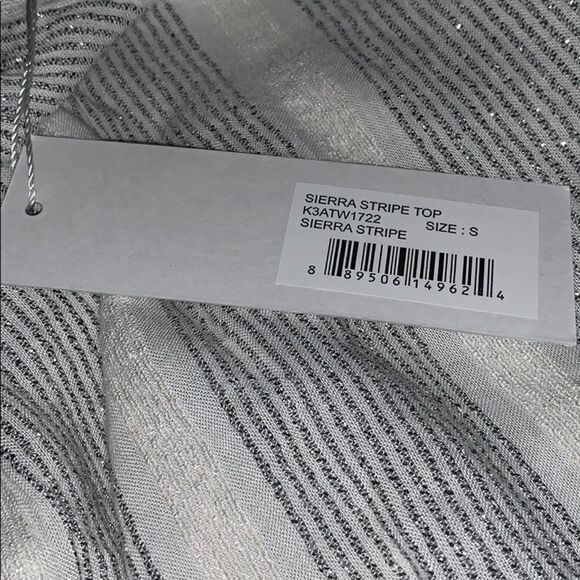 Bishop & Young Sierra Stripe Oversized White Stripes Long Sleeve Comfy Shirt S - Picture 6 of 9